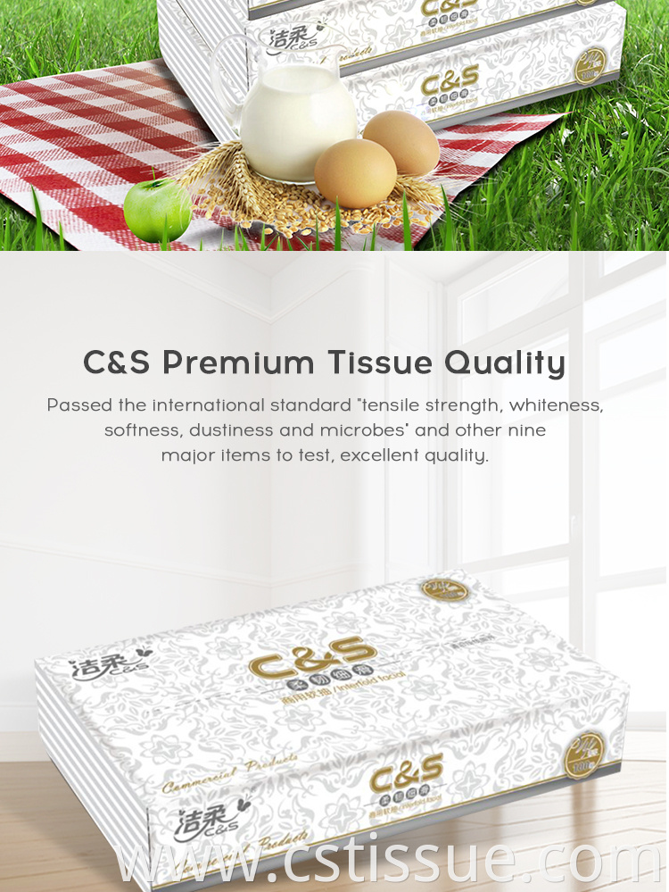 Factory Price Facial Tissue Paper Facial Tissue Virgin Wood Pulp Soft Paper Tissue